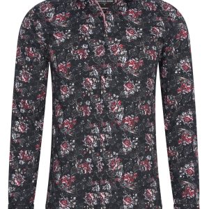 Marshall Denim – Italiaans Heren Overhemd – Hoge Kraag – Print – Moda Italia – Art.nr. 8022