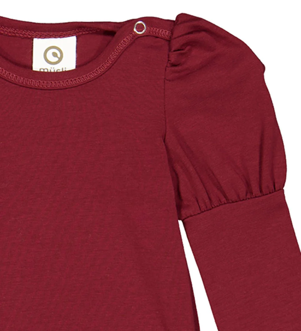 Müsli - Cozy me puff body/romper - Cabernet - Afbeelding 5