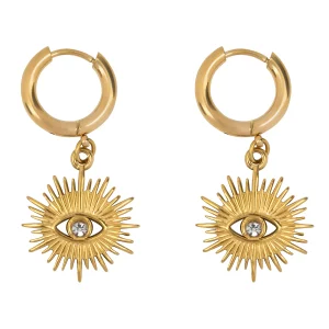 [OUD] Chic by Lirette - Oorbellen Astral Queen - Goud