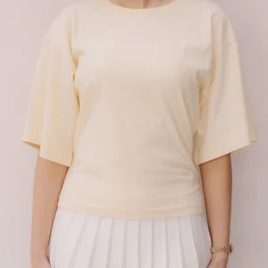 Asha Boxy Tee Butter Yellow