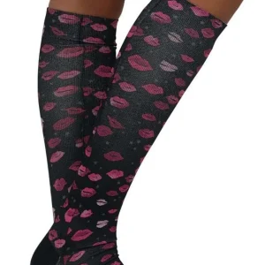 Betsey Johnson compressie kousen Lipstick en Bloemen