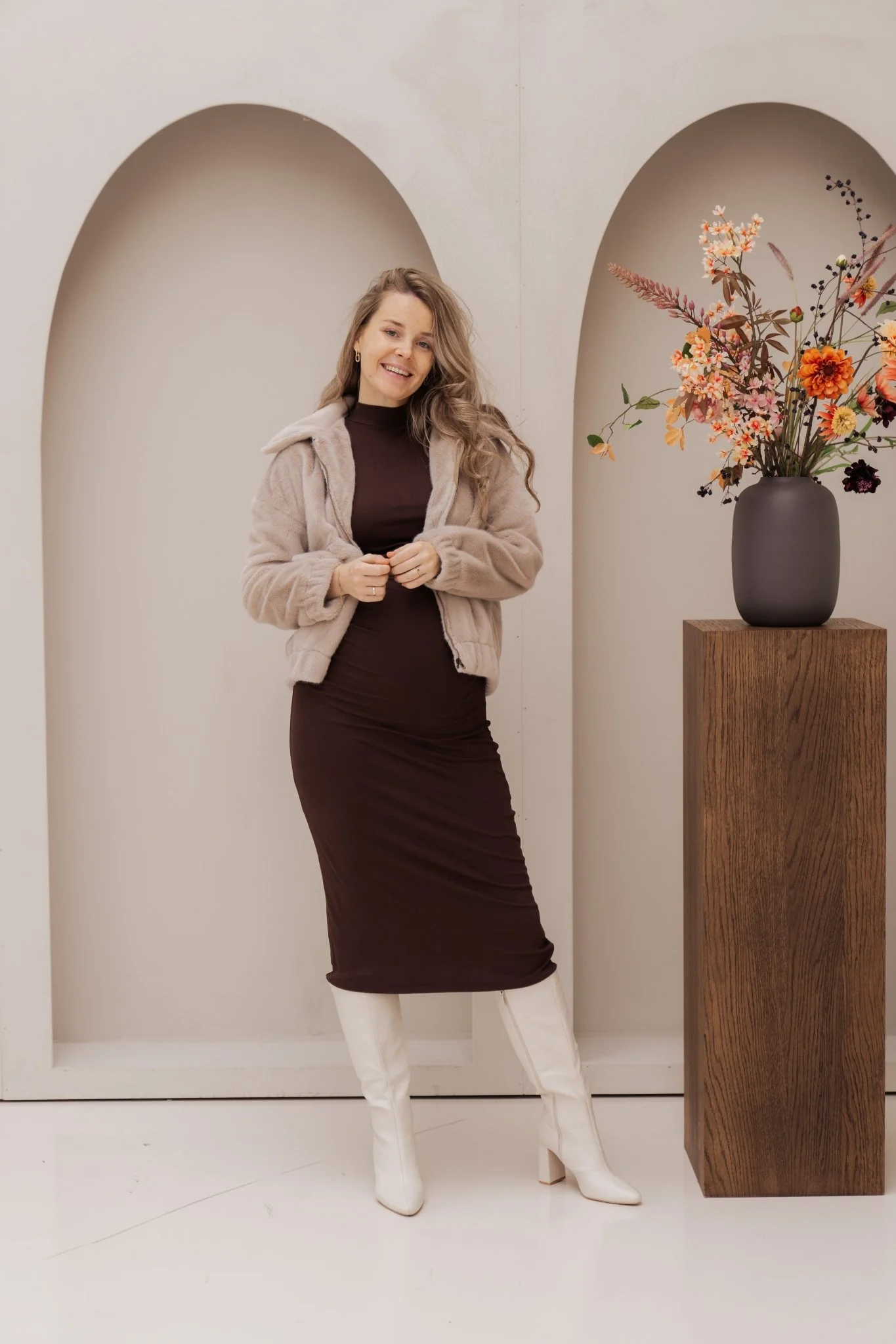 Candice jacket fur beige - Afbeelding 3