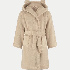 Kinderbadjas zero-twist katoen | Latte