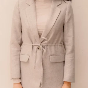Jemmie bouclé blazer natural
