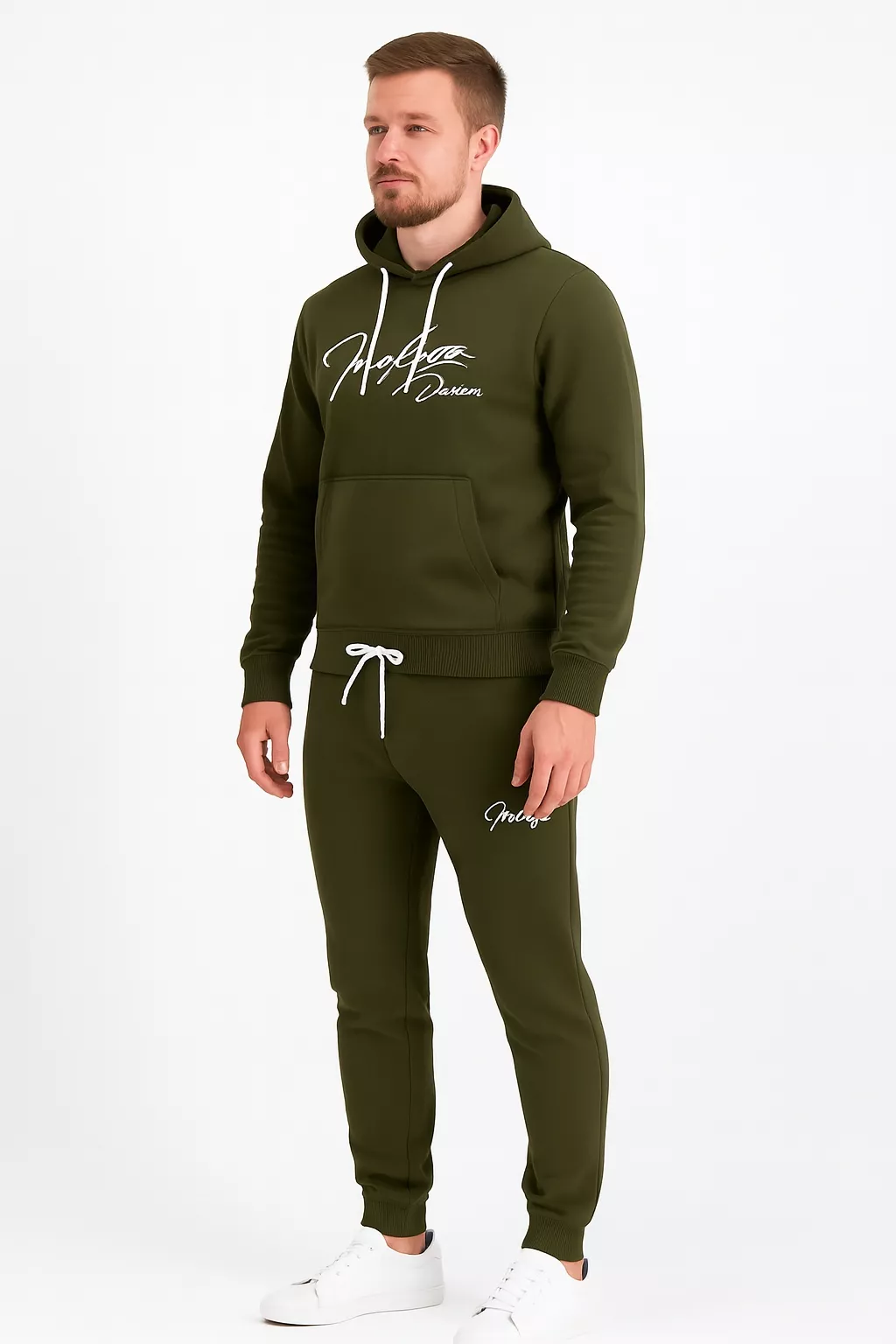 Indigo Denim – Joggingpak Heren – Kaki Groen – Art.nr. ID-060 - Afbeelding 8