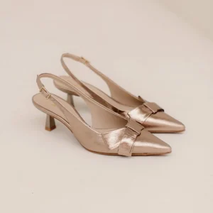 Noss 1-B slingback bone Gold