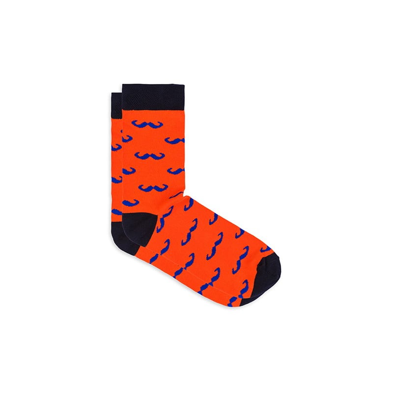 Barbiano – Herensokken – Print – Oranje – Lichte stretch – Art.nr. 810956