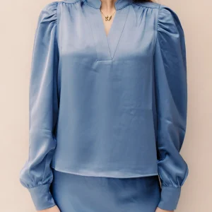 Rosslyn heavy sateen smoke blue