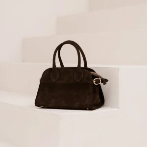Tas Baby Merlot suede darkbrown