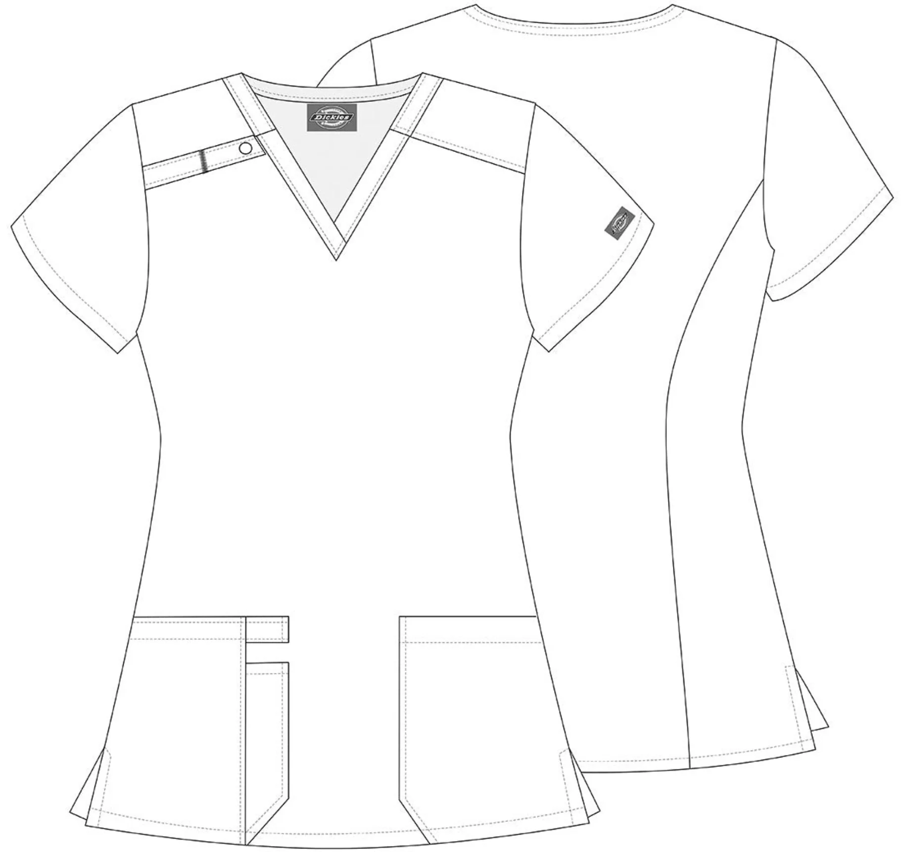 Tuniek Dickies DK616 Loving Blooms - Afbeelding 5
